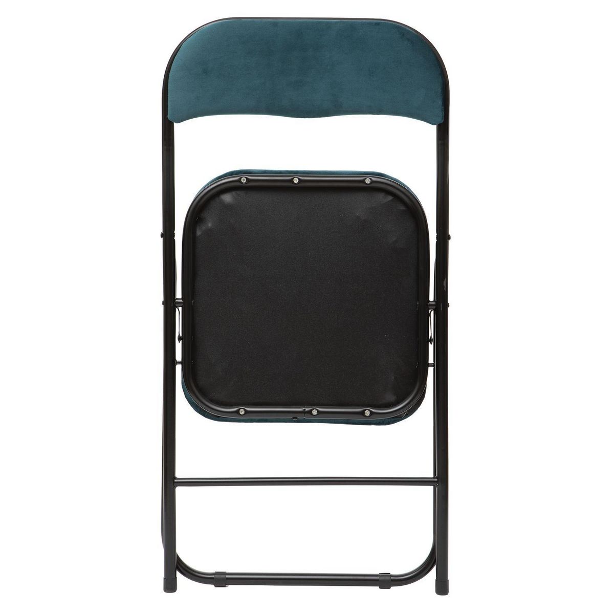 TOILINUX Lot de 6 Chaises pliantes effet velours