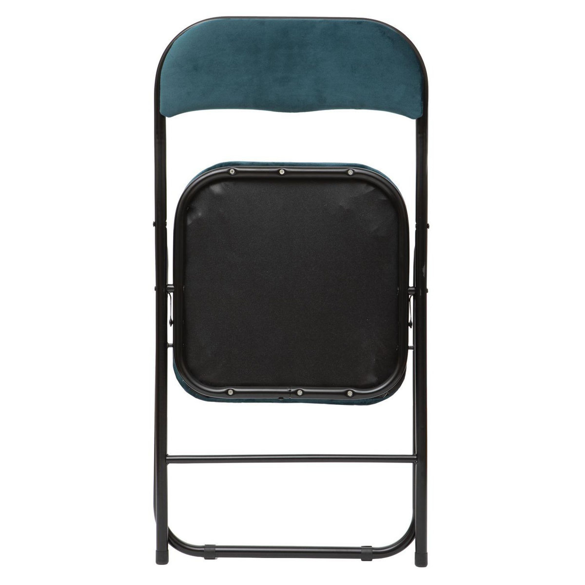 TOILINUX Lot de 6 Chaises pliantes effet velours