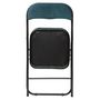 Voir la diapositive 2 : TOILINUX Lot de 6 Chaises pliantes effet velours
