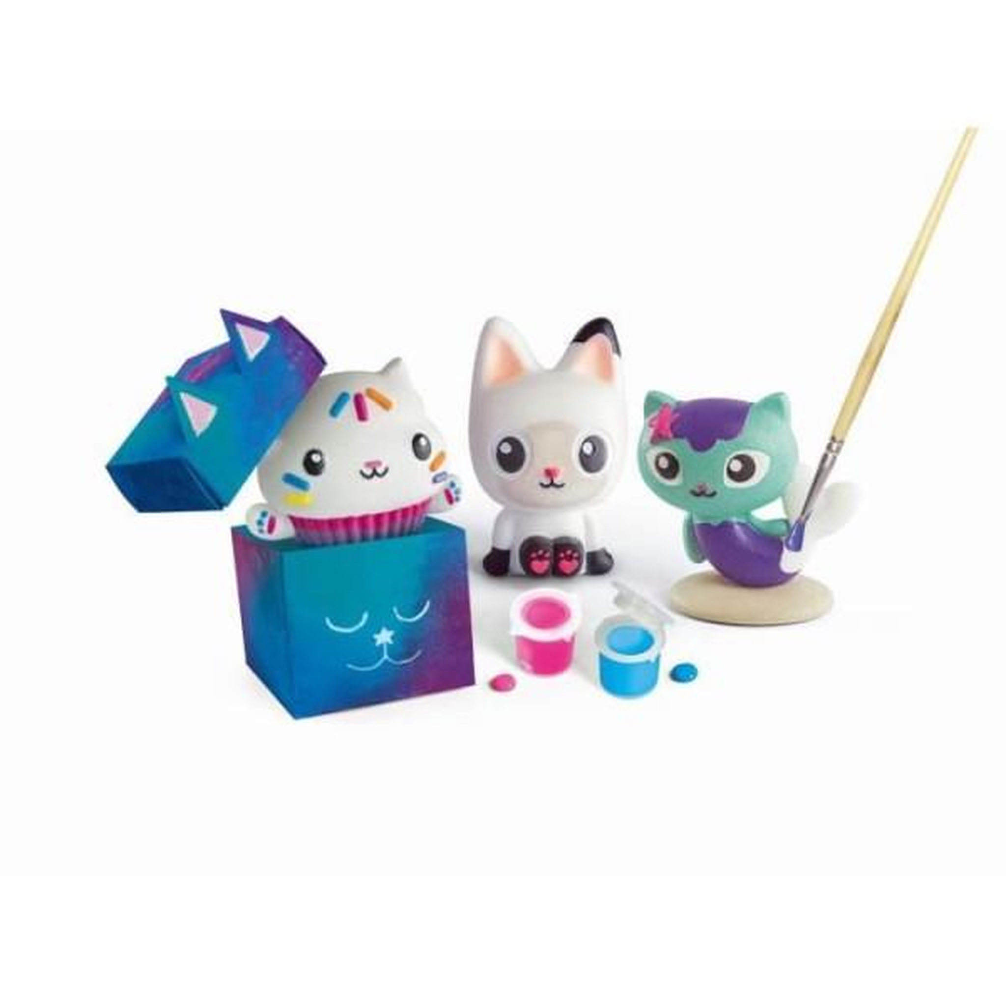Voir la diapositive 2 : CLEMENTONI Clementoni - créations en plâtre gabby et la maison magique - coffret multi-activités (sculpture, peintures...) - des 7 ans