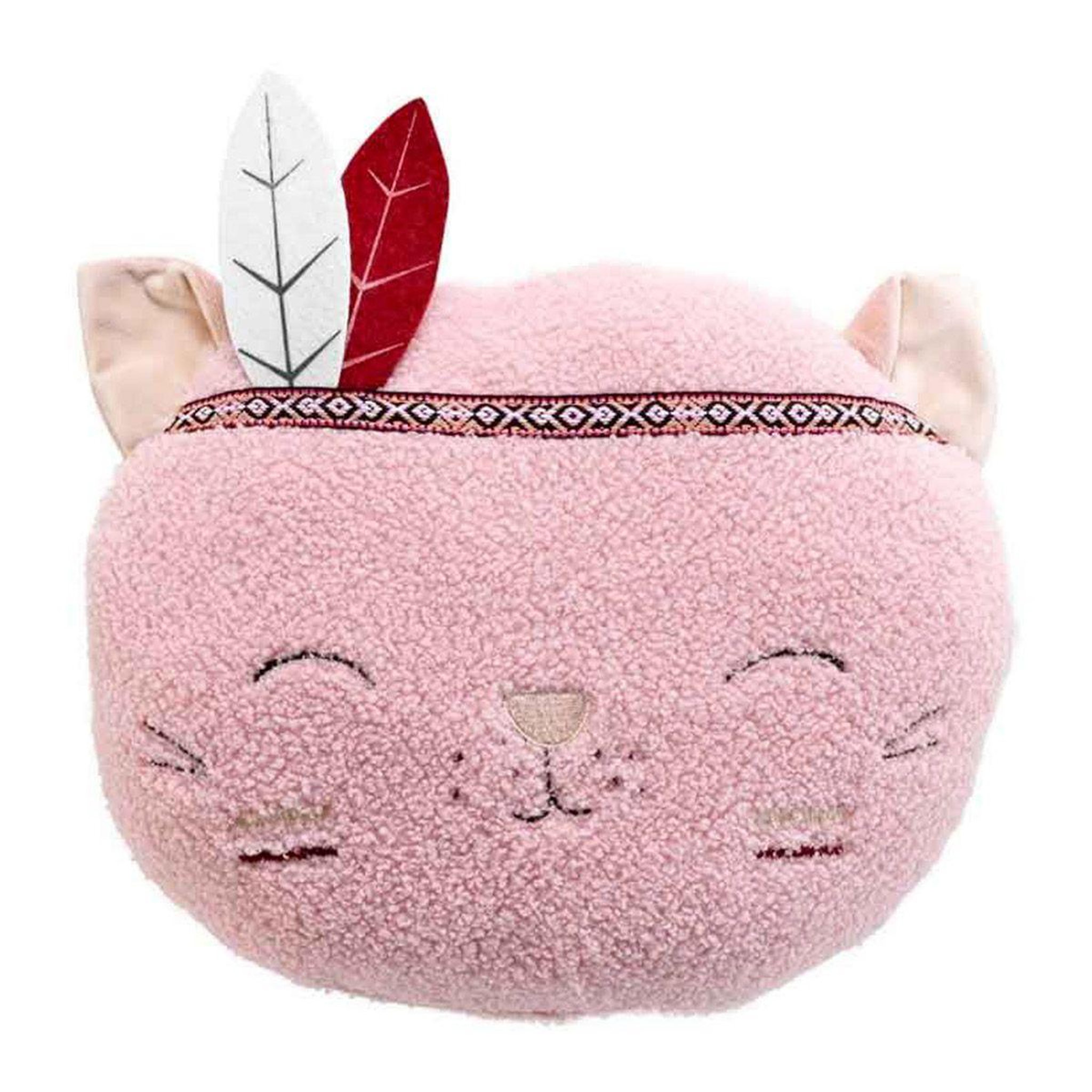Douceur d'Intérieur Coussin enfant déco  lizzy  30x30cm rose