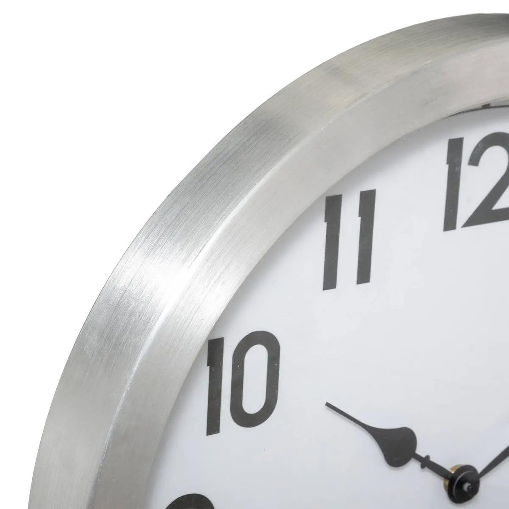 Voir la diapositive 2 : ATMOSPHERA Horloge murale design  outdoor  40cm argent