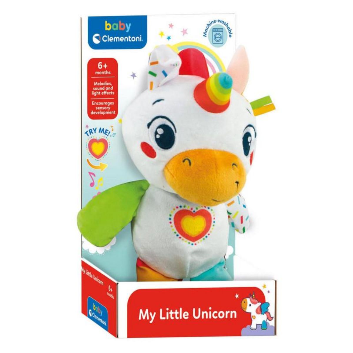 CLEMENTONI Clementoni Baby - Plush Toy Unicorn 17846