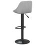Voir la diapositive 5 : VIDAXL Tabouret de bar Gris clair Velours