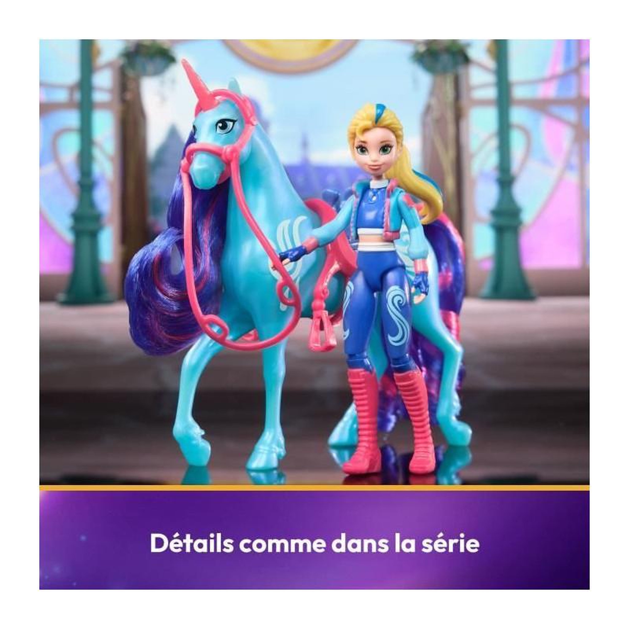 Voir la diapositive 3 : Spin Master SPIN MASTER COFFRET LICORNE ET POUPEE RIVER ET ISABEL Unicorn Academy