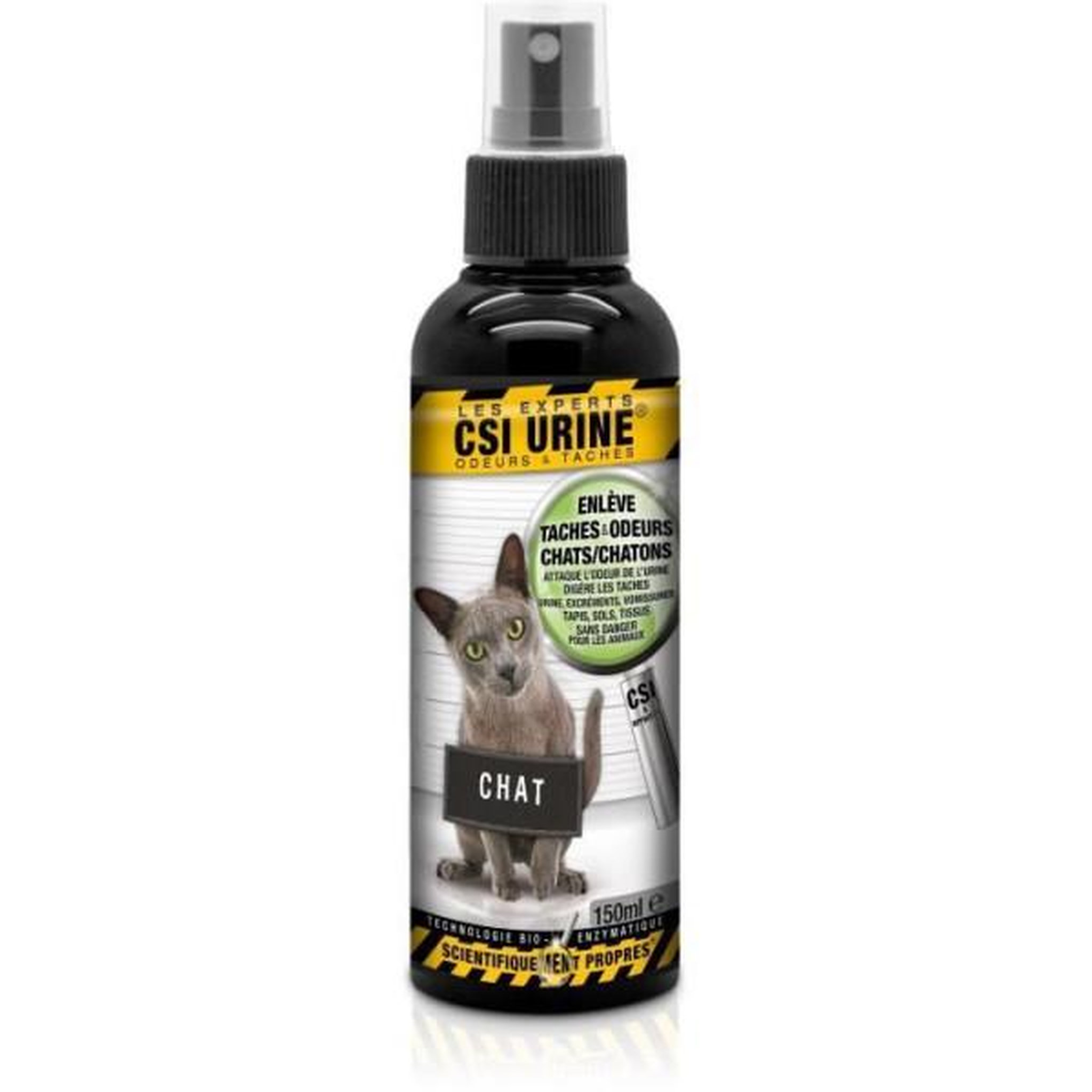 NO BRAND Spray - csi urine - chat/chaton 150ml - élimine odeurs, contrôle des odeurs, micro-organismes & enzymes naturels