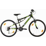 BACHINI Vélo enfant - VTT 24''  - Modèle Tout Suspendu avec transmission complète Shimano pour enfant de taille comprise entre 1.35 et 1.60m