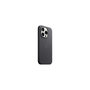 Voir la diapositive 5 : APPLE Coque iPhone 15 Pro MagSafe tissage fin Noir