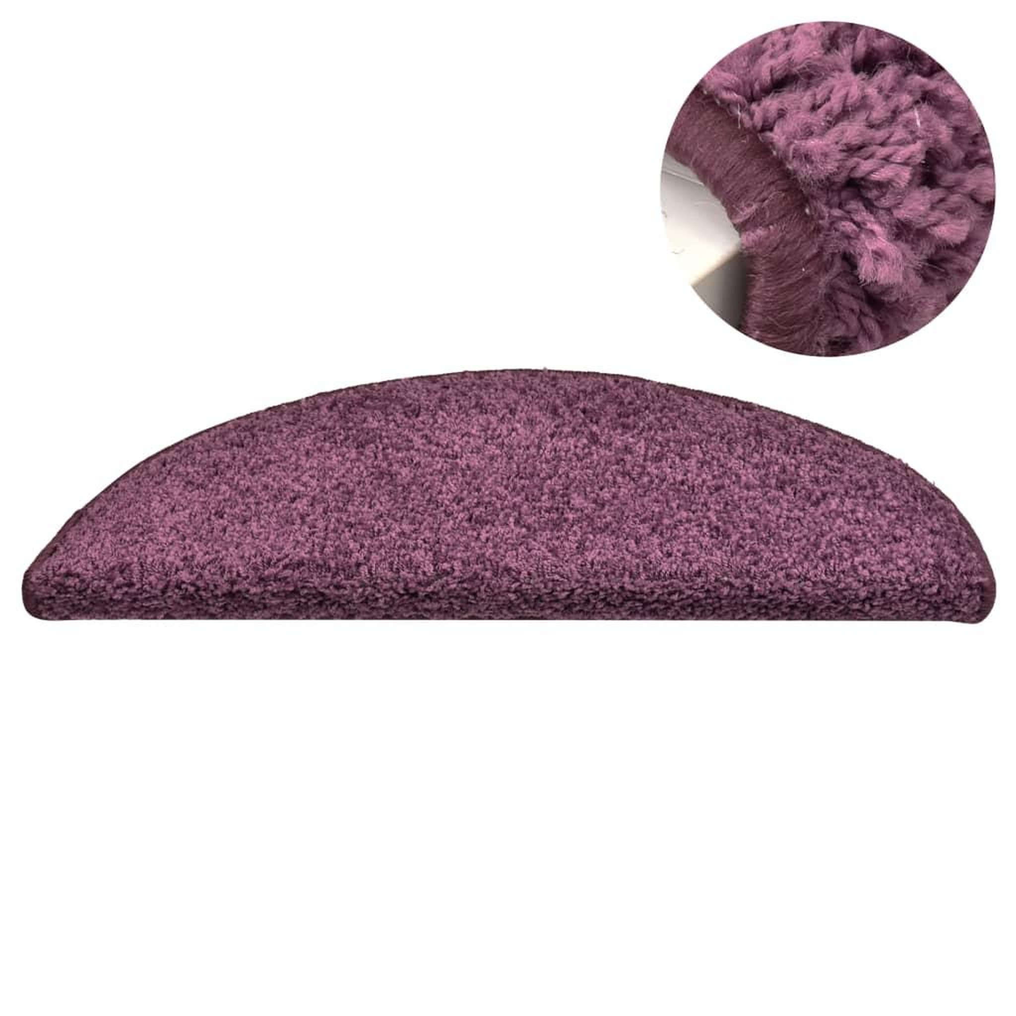 Voir la diapositive 4 : VIDAXL Tapis de marches d'escalier 15 pcs Violet fonce 65x21x4 cm