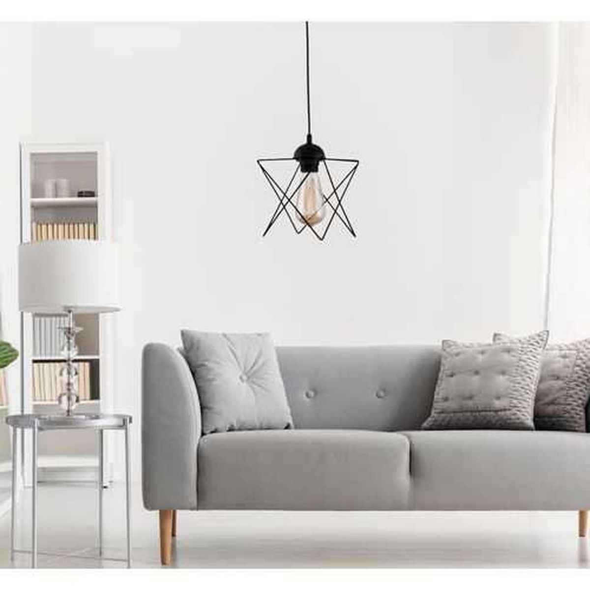 TOILINUX Suspension Denizili en métal - Noir