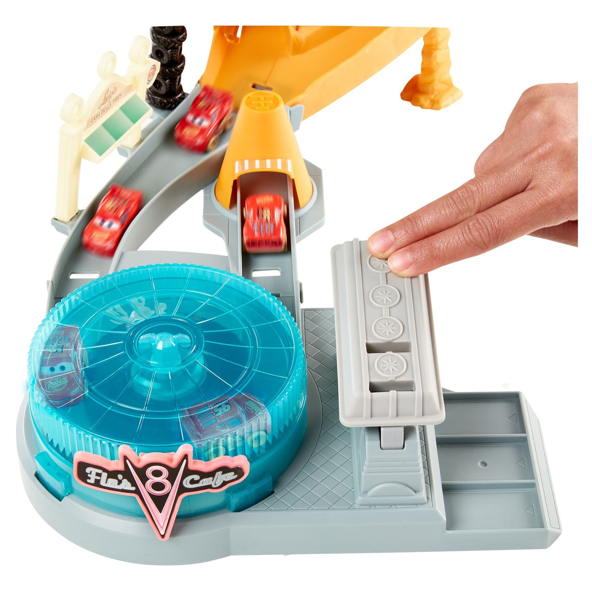 Voir la diapositive 2 : MATTEL Coffret Piste Radiator Springs Hors de Contrôle Mini Racers - Disney Pixar Car