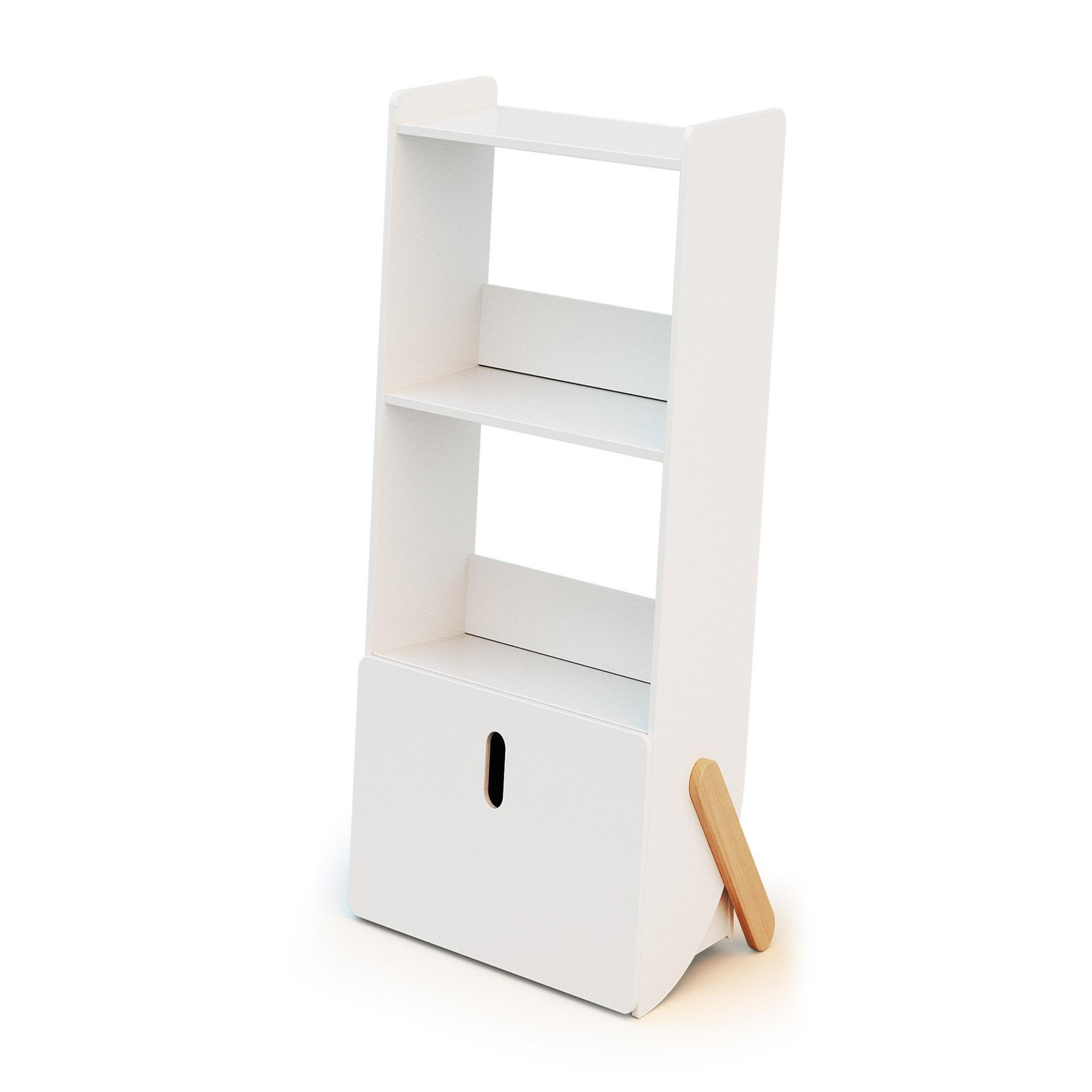WEBABY Étagère enfant pirate en bois - blanc