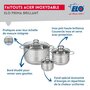 Voir la diapositive 3 : ELO Ensemble de 4 Poêles de cuisson 20, 24, 28 et 32 cm et 3 faitouts 12, 16 et 24 cm Elo Prima Brillant