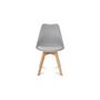 Voir la diapositive 3 : Lot de 6 chaises pieds bois massif LYDIA