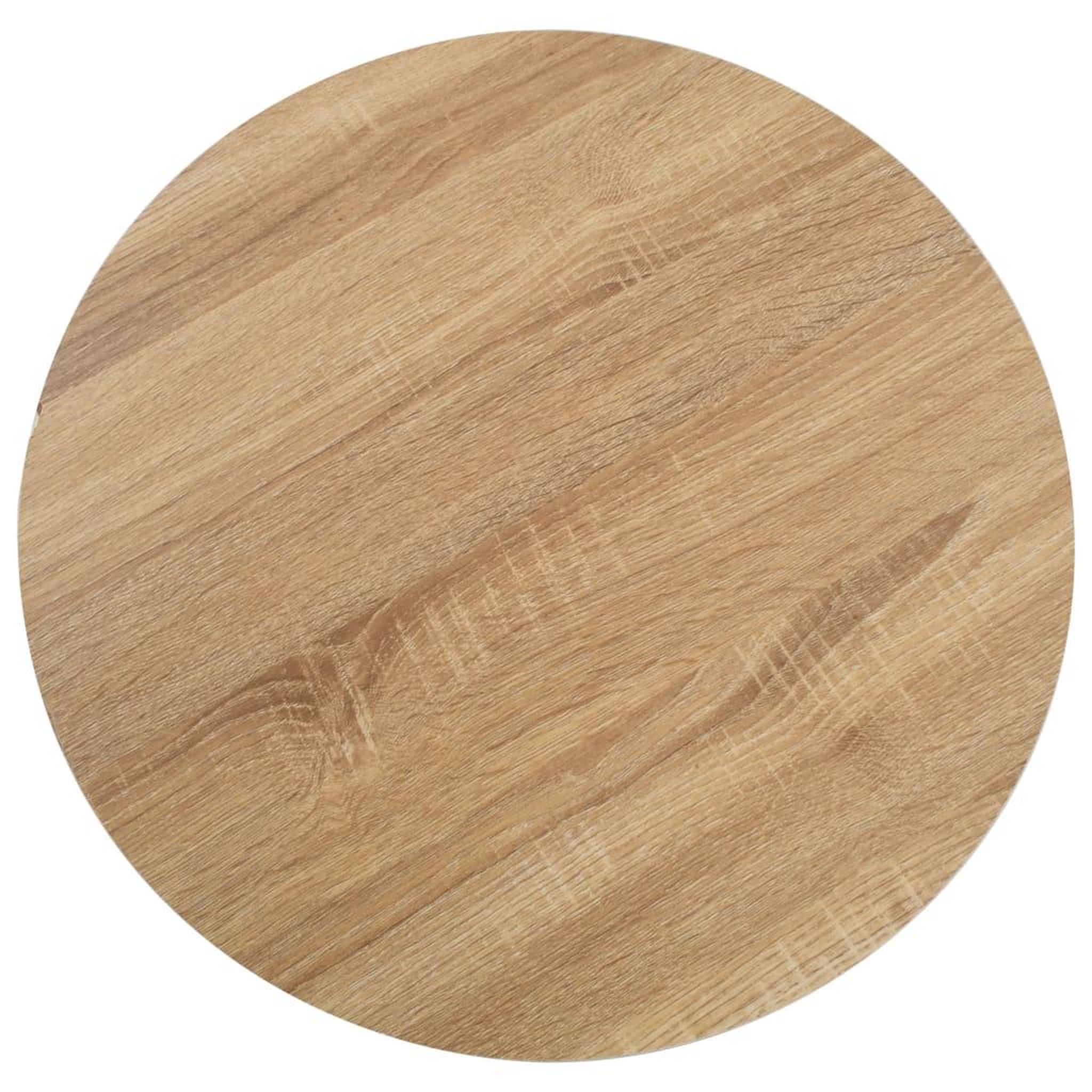 Voir la diapositive 2 : VIDAXL Table de bistro Marron clair 50 cm MDF