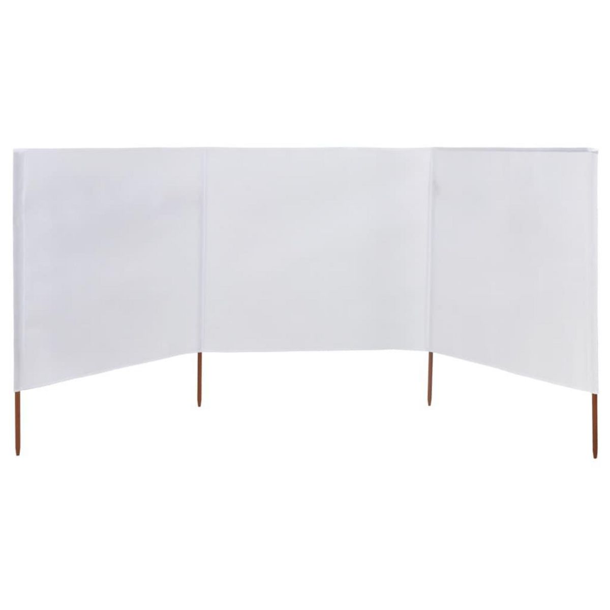 VIDAXL Paravent 3 panneaux Tissu 400 x 120 cm Blanc