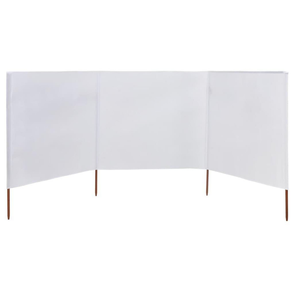 VIDAXL Paravent 3 panneaux Tissu 400 x 120 cm Blanc