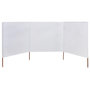 Voir la diapositive 2 : VIDAXL Paravent 3 panneaux Tissu 400 x 120 cm Blanc