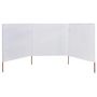 Voir la diapositive 2 : VIDAXL Paravent 3 panneaux Tissu 400 x 120 cm Blanc