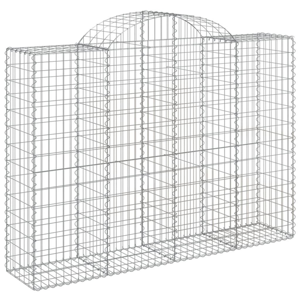 VIDAXL Paniers a gabions arques 13 pcs 200x50x140/160 cm Fer galvanise