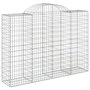 Voir la diapositive 3 : VIDAXL Paniers a gabions arques 13 pcs 200x50x140/160 cm Fer galvanise