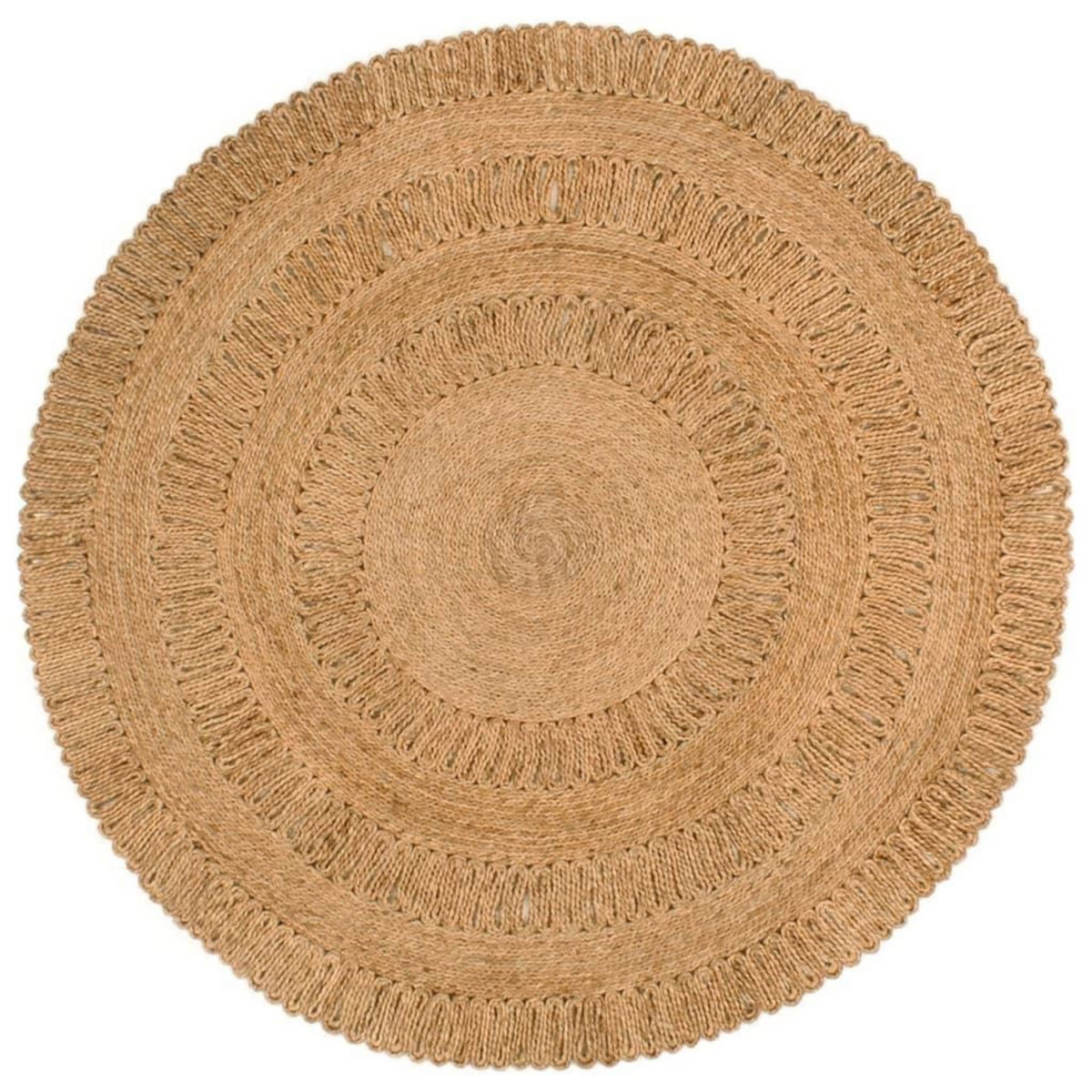 VIDAXL Tapis Jute tresse a la main 150 cm Rond