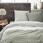Voir la diapositive 1 : MATT & ROSE Parure housse de couette en coton 57 fils TENDANCE CERAMIQUE