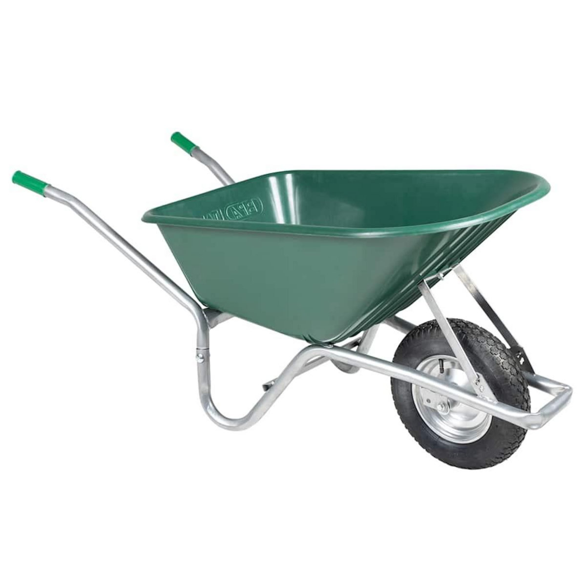VIDAXL Brouette vert 90 L 150 kg acier galvanise et plastique