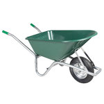 VIDAXL Brouette vert 90 L 150 kg acier galvanise et plastique