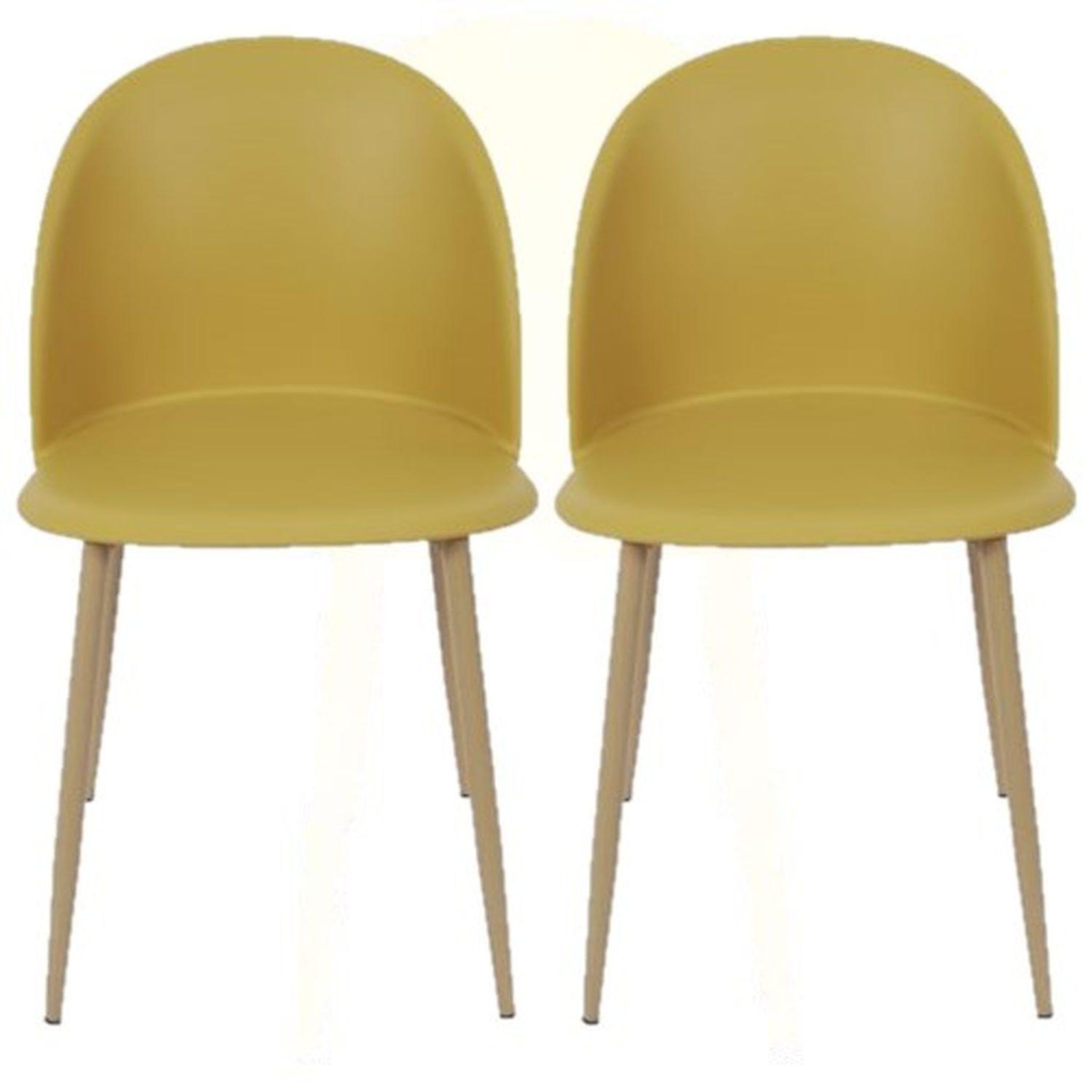 Voir la diapositive 1 : The Home Deco Factory Lot 2 Chaises Scandinave Bergen