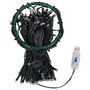 Voir la diapositive 4 : VIDAXL Guirlande lumineuse d'arbre de Noël 210 LED colorees 210 cm