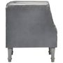 Voir la diapositive 3 : VIDAXL Chaise cabriolet Gris Cuir veritable de chevre