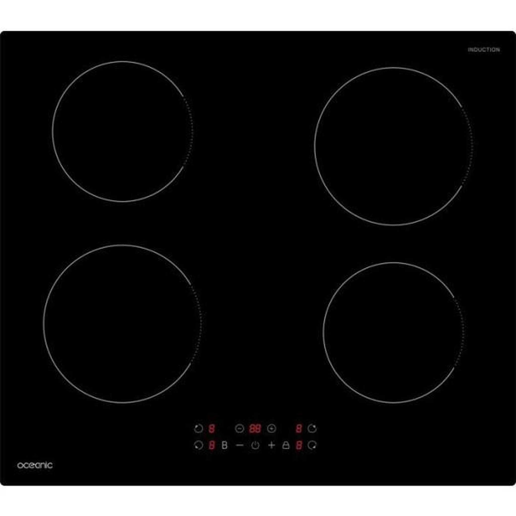 OCEANIC Table de cuisson a induction - OCEANIC - 4 foyers - L59 x P52 cm - OCEATI4Z7B