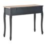 Voir la diapositive 5 : VIDAXL Table de console et coiffeuse avec 3 tiroirs Noir