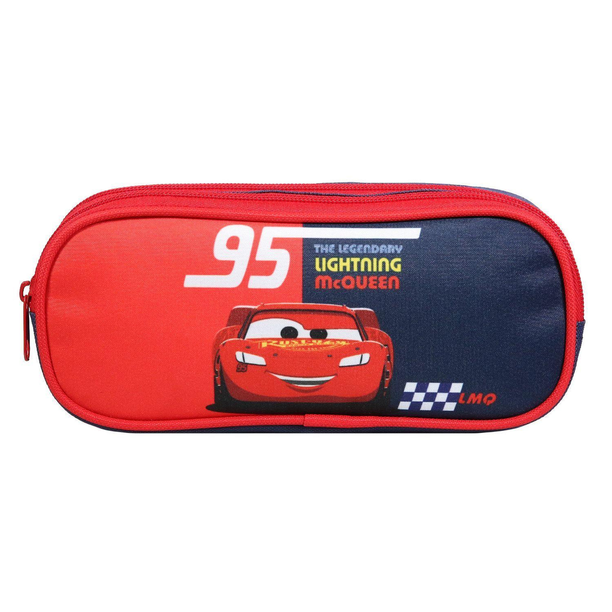 Bagtrotter BAGTROTTER Trousse scolaire 2 compartiments Disney Cars Rouge et bleu