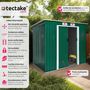 Voir la diapositive 2 : tectake Abri de jardin métal 2,7 m² toiture monopente En acier