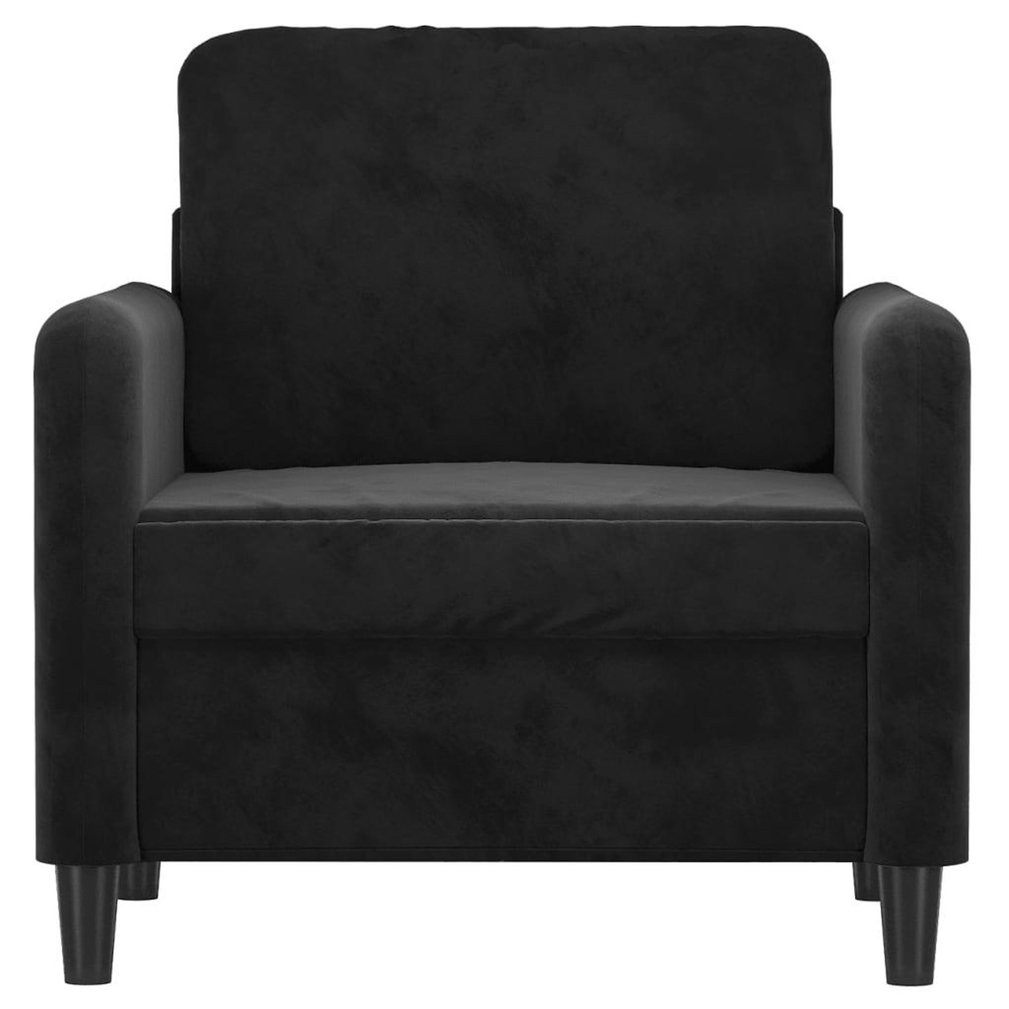 Voir la diapositive 3 : VIDAXL Fauteuil Noir 60 cm Velours