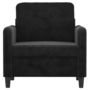 Voir la diapositive 3 : VIDAXL Fauteuil Noir 60 cm Velours