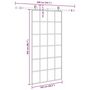 Voir la diapositive 6 : VIDAXL Porte coulissante kit de quincaillerie noir 102x205cm verre ESG