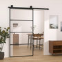 Voir la diapositive 1 : VIDAXL Porte coulissante et kit de quincaillerie 102,5x205cm Verre ESG
