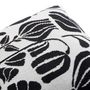 Voir la diapositive 4 : ATMOSPHERA Coussin Déco Effet Tricot  Twisted Lime  40x40cm Noir & Blanc