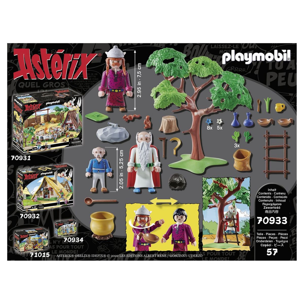 PLAYMOBIL 70933 - Astérix : Panoramix le chaudron de potion magique 