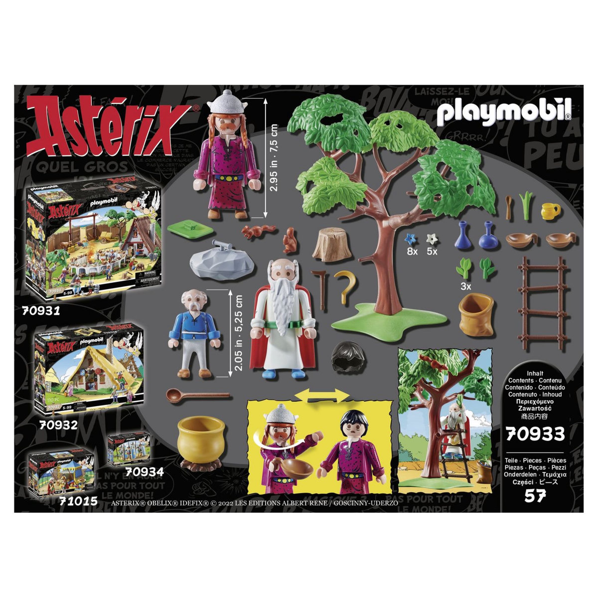 PLAYMOBIL 70933 - Astérix : Panoramix le chaudron de potion magique 