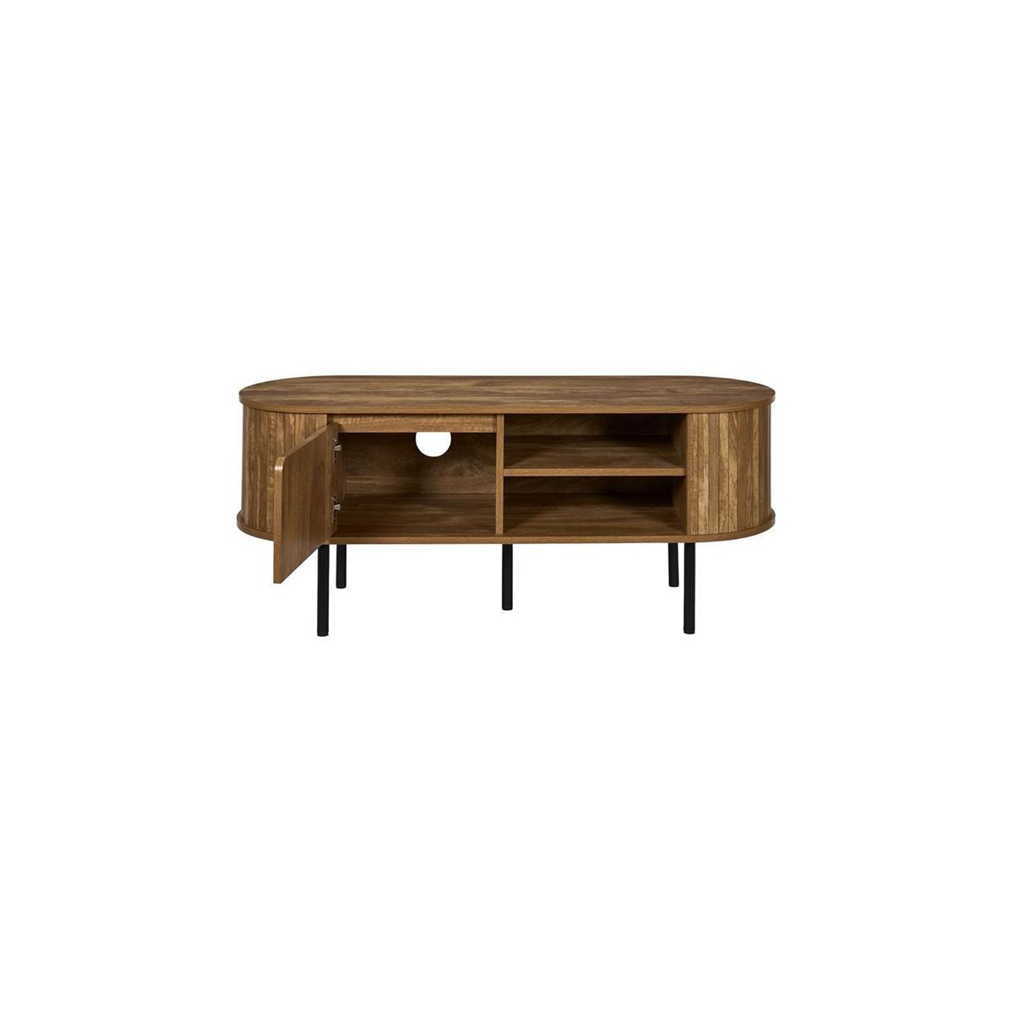 Voir la diapositive 2 : The Home Deco Factory Meuble tv avec porte  heritage  117cm marron