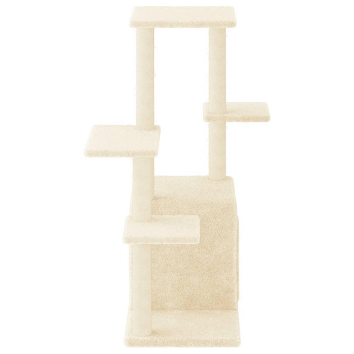 VIDAXL Arbre a chat avec griffoirs en sisal creme 97,5 cm
