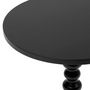 Voir la diapositive 2 : ATMOSPHERA Table d'Appoint Ronde  Alix  50cm Noir