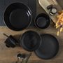 Voir la diapositive 4 : Paris Prix Lot de 6 Assiettes Plates  Lounge  26cm Noir