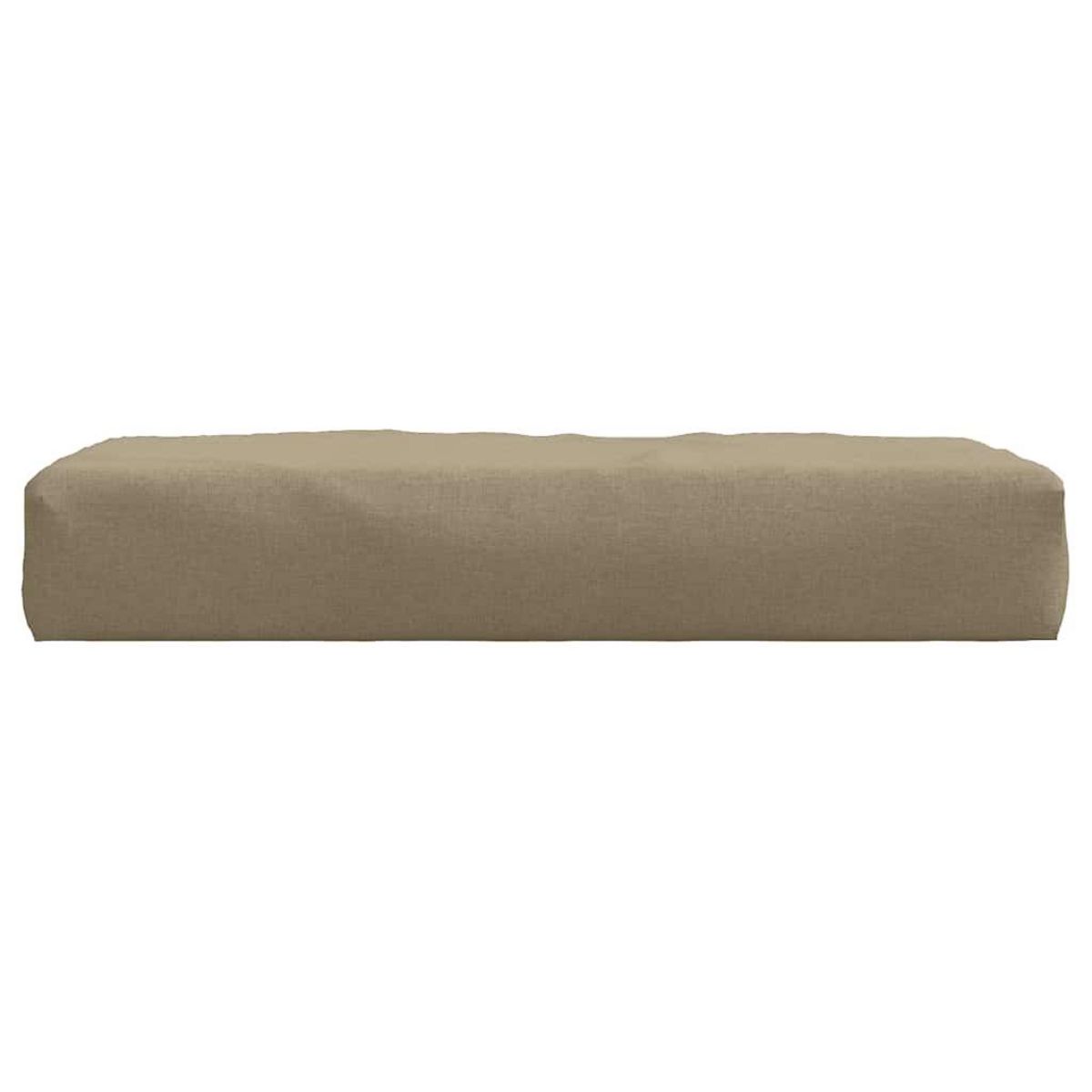 VIDAXL Coussin de palette taupe melange 60x60x10 cm tissu