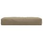 Voir la diapositive 4 : VIDAXL Coussin de palette taupe melange 60x60x10 cm tissu
