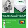 Voir la diapositive 1 : SAVEL Protège matelas en coton imperméable et respirant anti-acariens